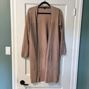 Dynamite long pink duster ribbed cardigan - Medium